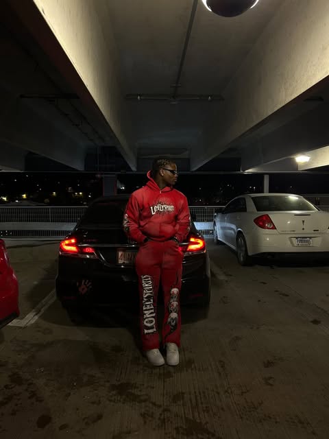Red Sun Faded LonelySpirits Tracksuit