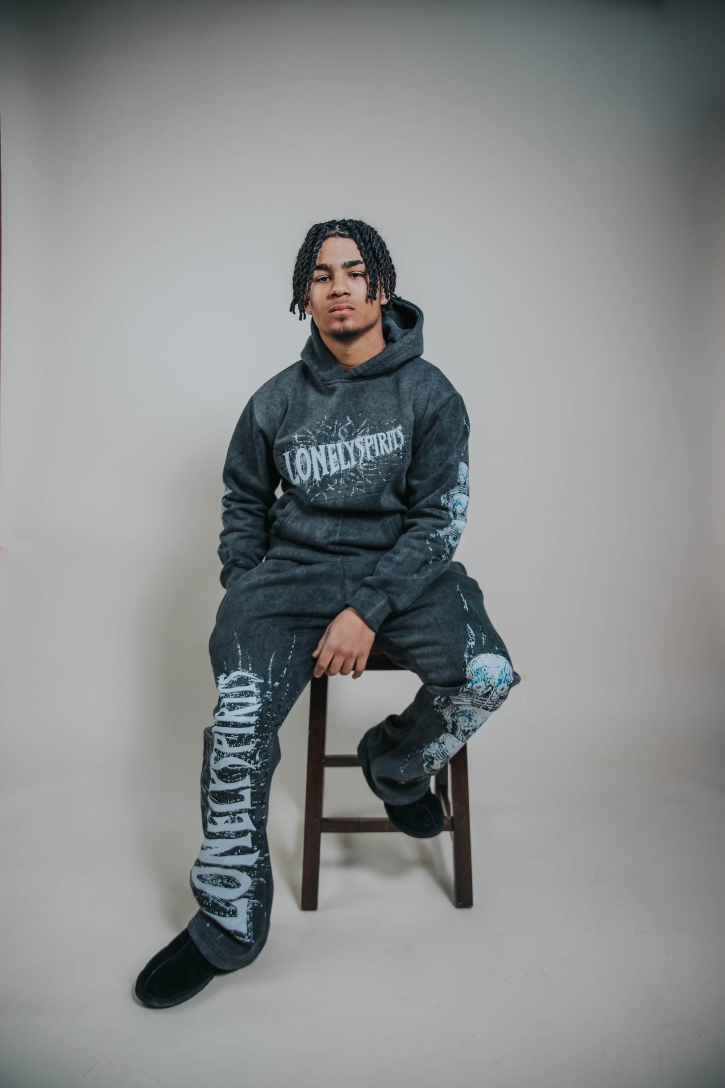 OG GREY LONELYSPIRITS TRACKSUIT