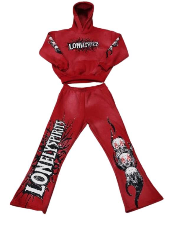 Red Sun Faded LonelySpirits Tracksuit